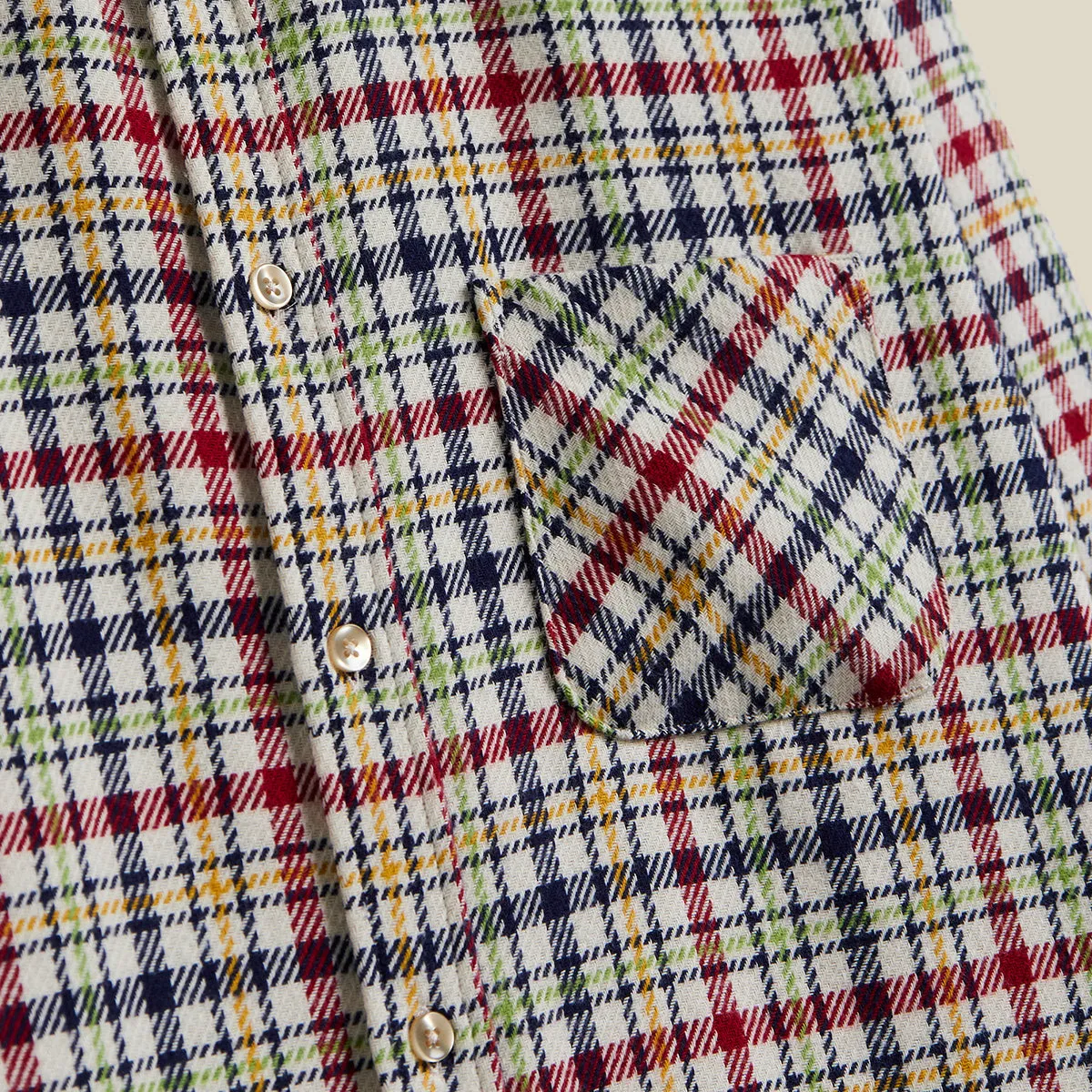 Ace Plaid Flannel Shirt - Multi-colour