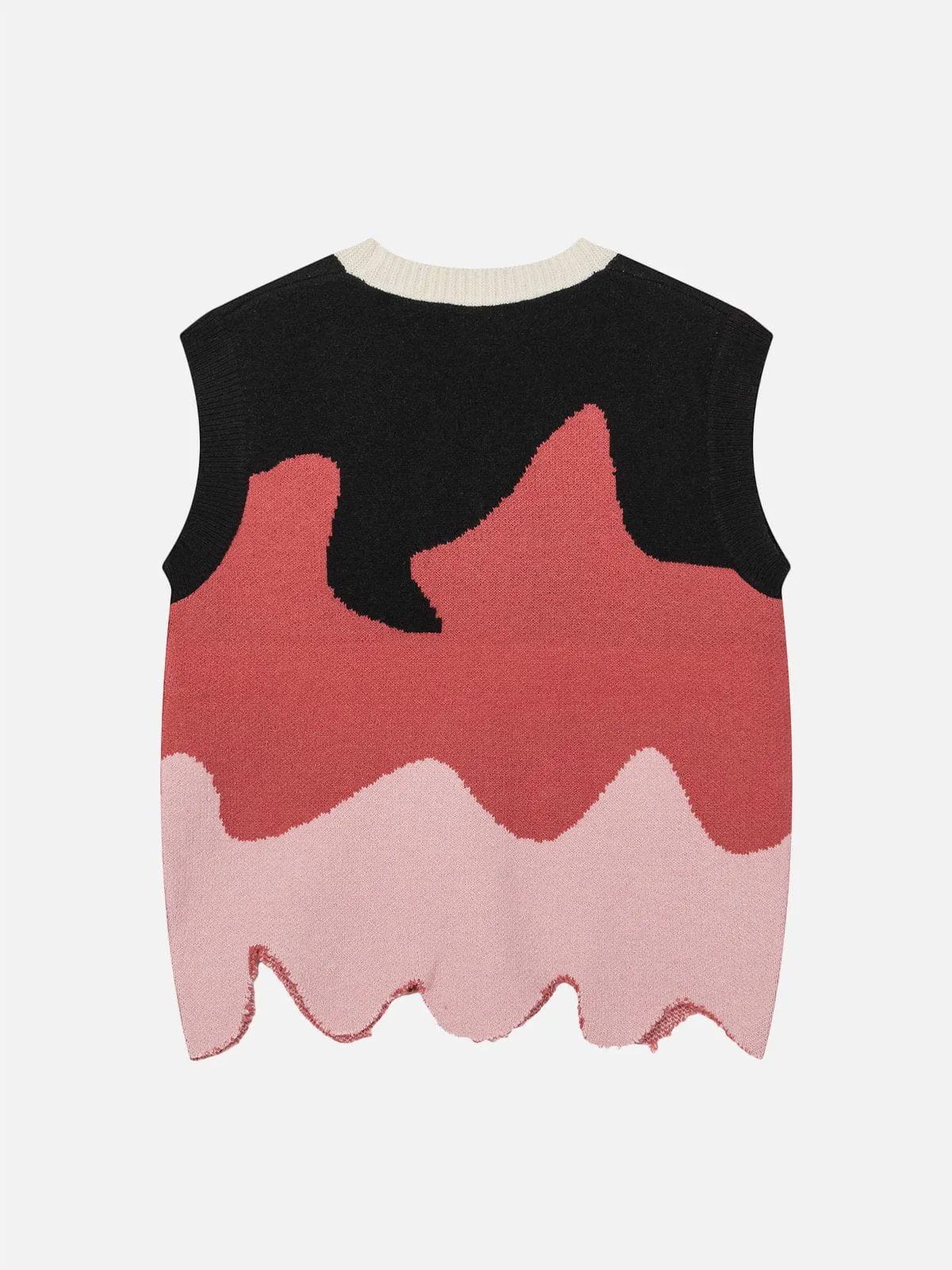 Aelfric Eden Irregular Color Blocking Sweater Vest