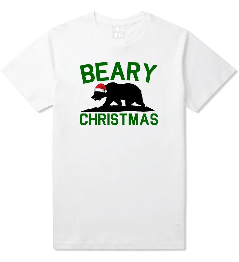 Beary Christmas California Bear funny Mens T-Shirt