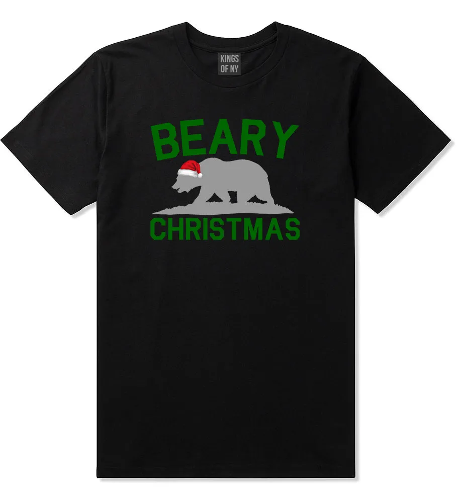 Beary Christmas California Bear funny Mens T-Shirt