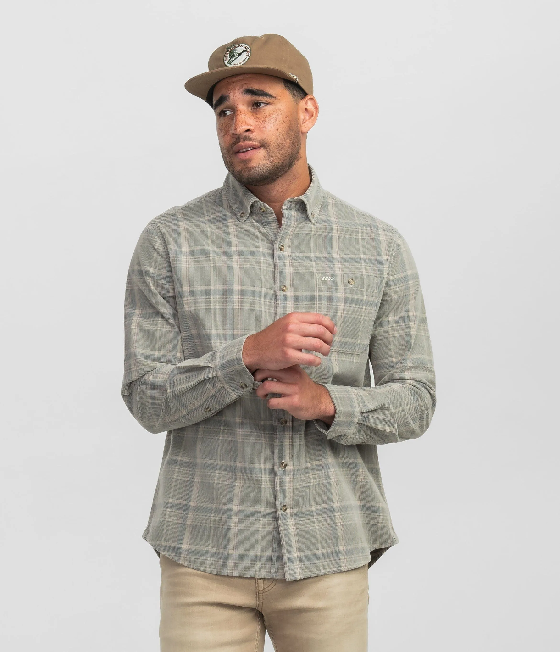 Braxton Lightweight Cord Flannel - Dusk