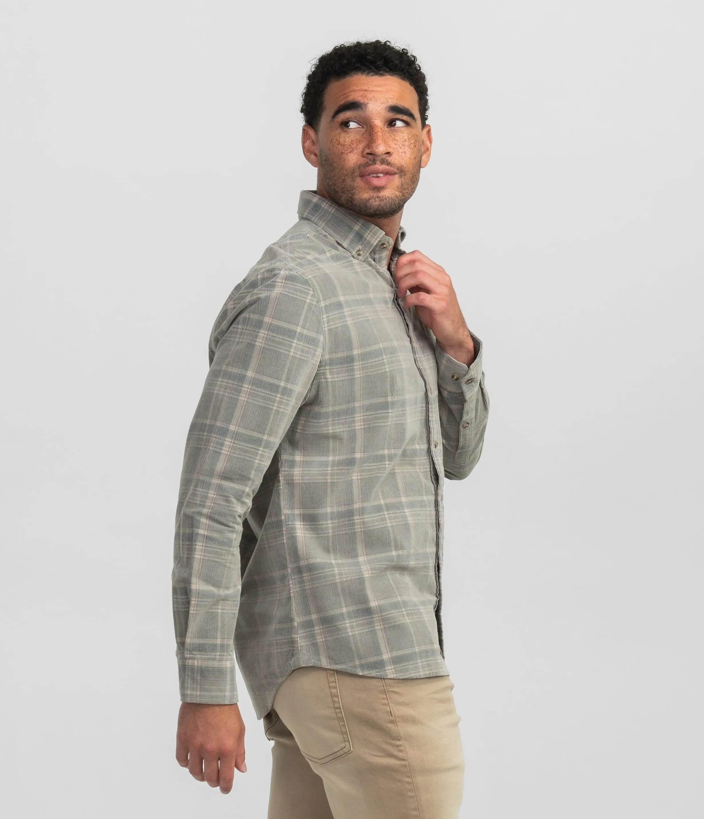 Braxton Lightweight Cord Flannel - Dusk