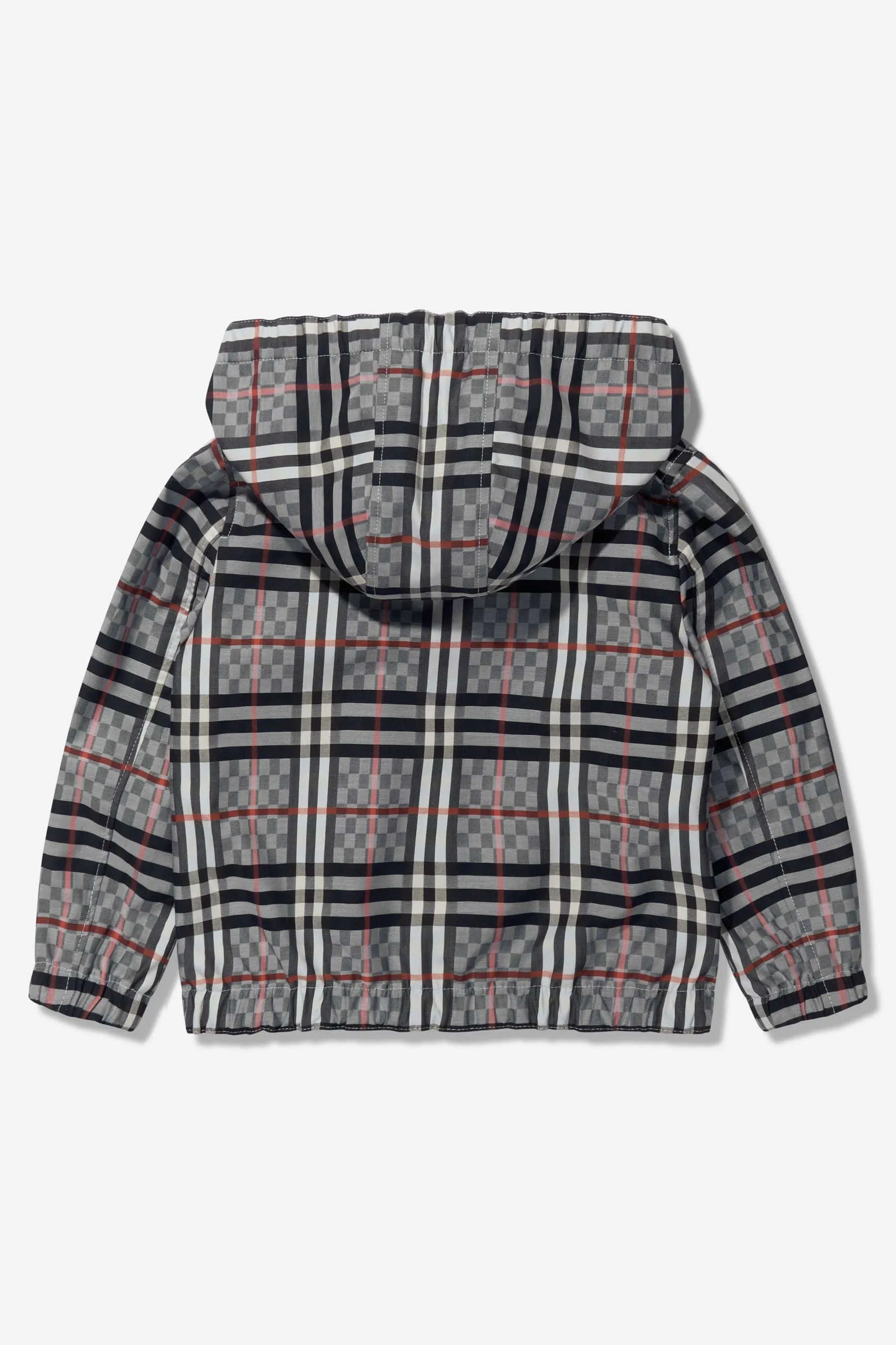 Burberry Boys Cotton Check Hooded Jacket