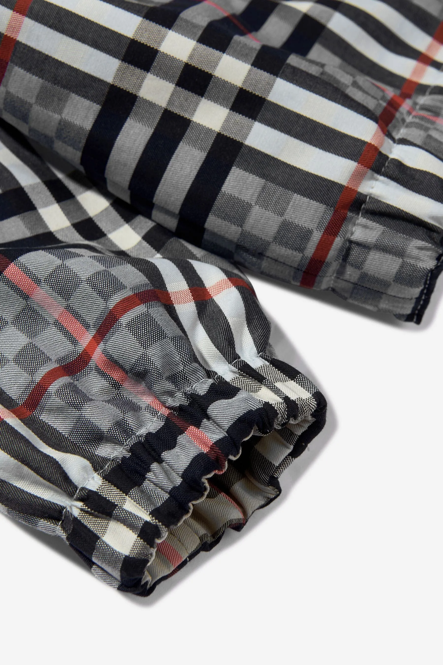 Burberry Boys Cotton Check Hooded Jacket