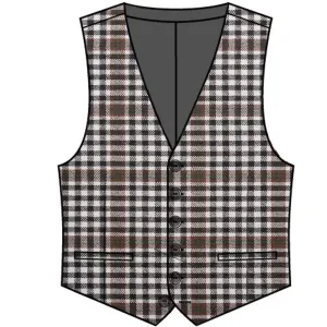 Burns Check Gents Waistcoat