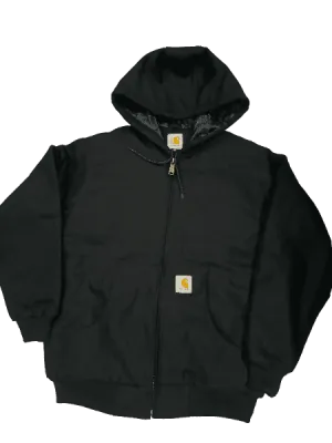 Carhartt Rework style black hooded jackets