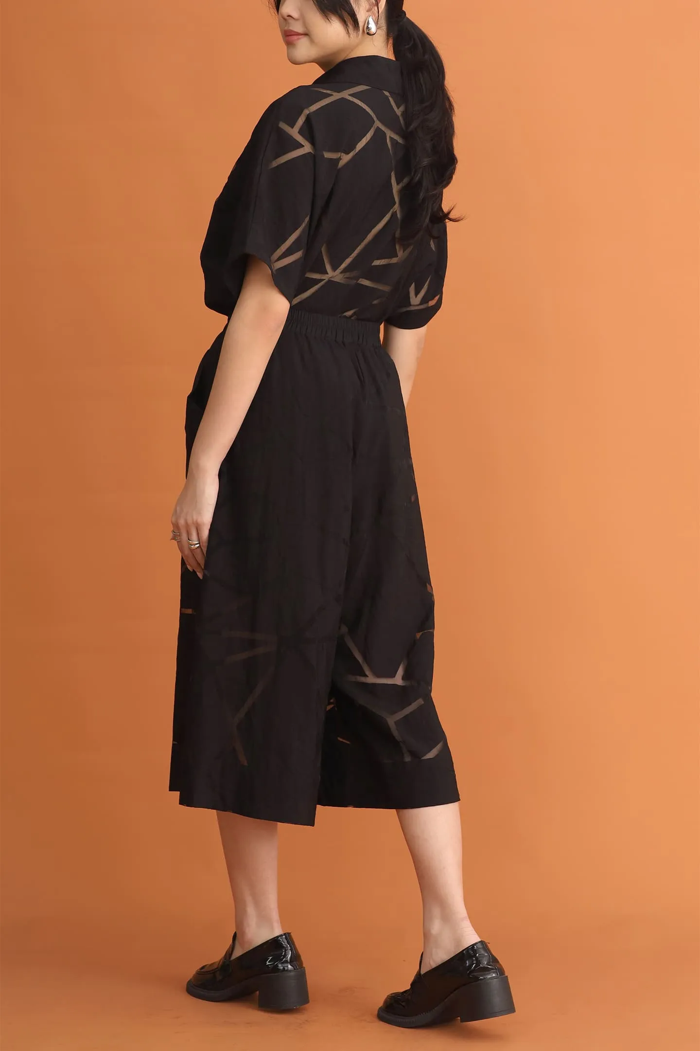 CHOSEN: Stone Culottes in Black Lines