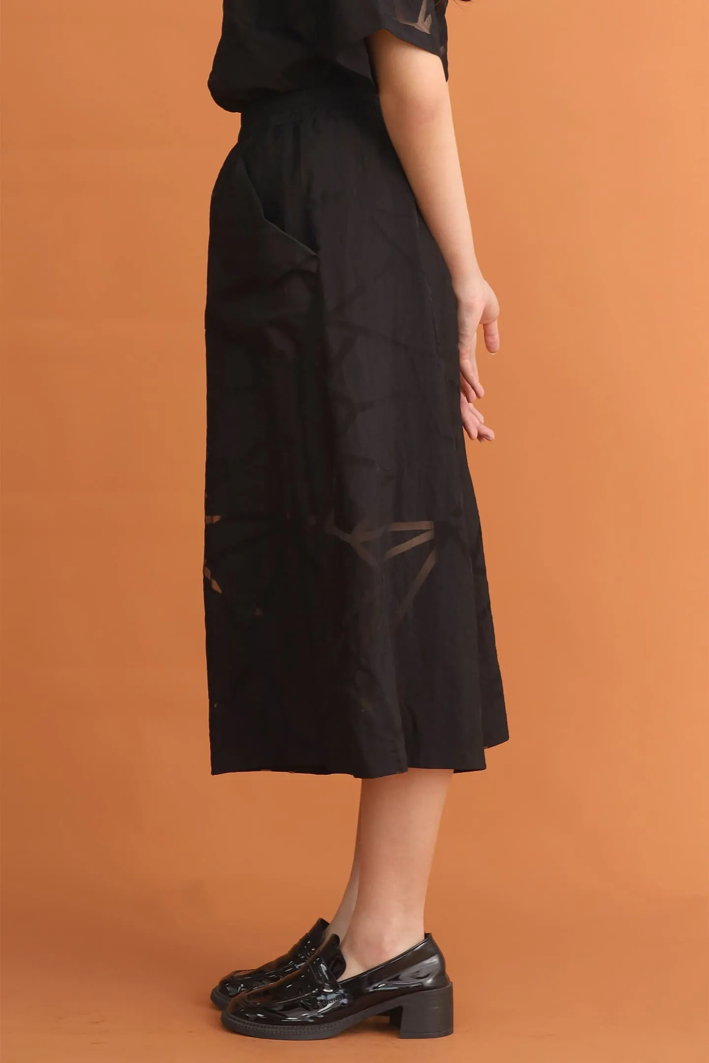 CHOSEN: Stone Culottes in Black Lines