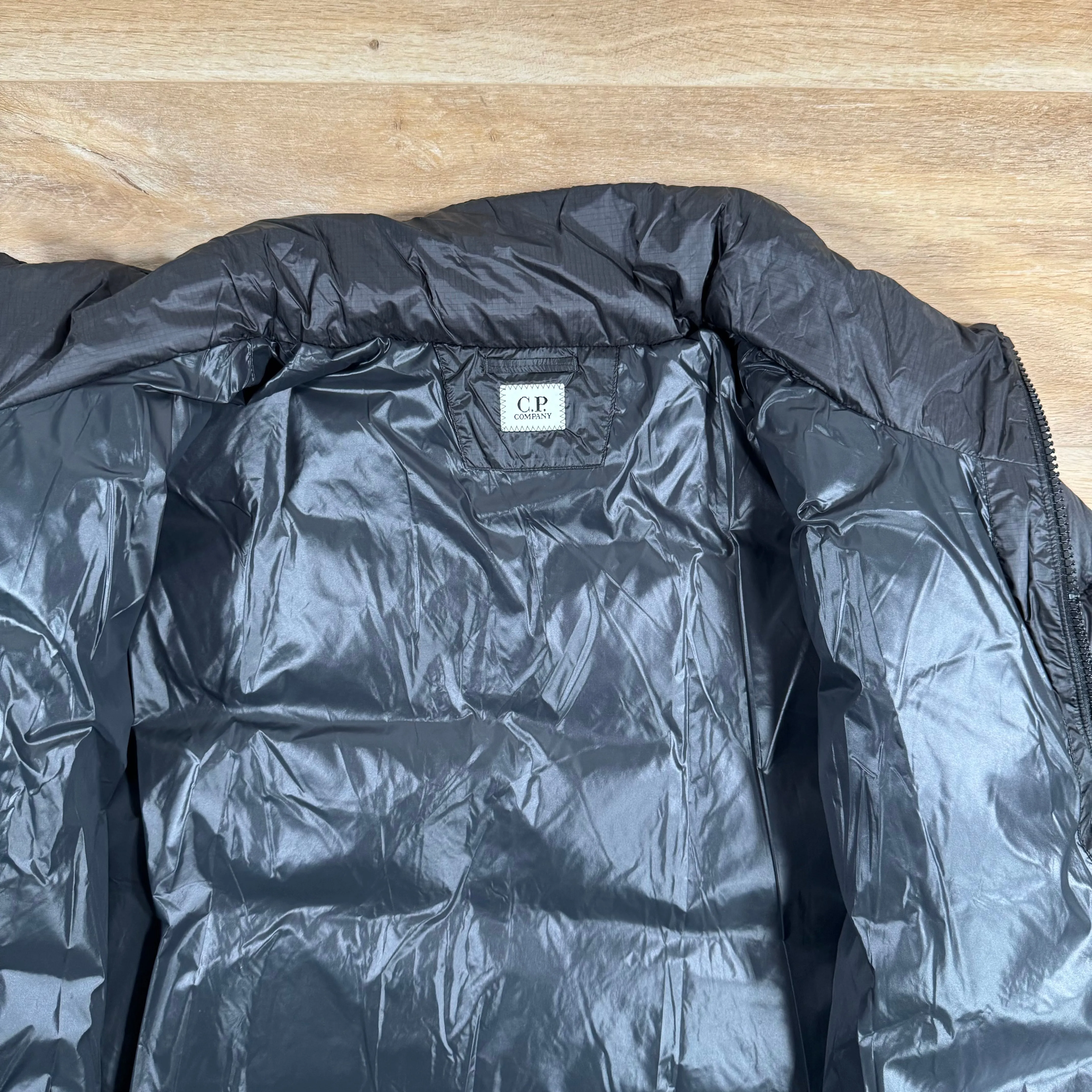 C.P. Company Short Down Lens Jacket in Black