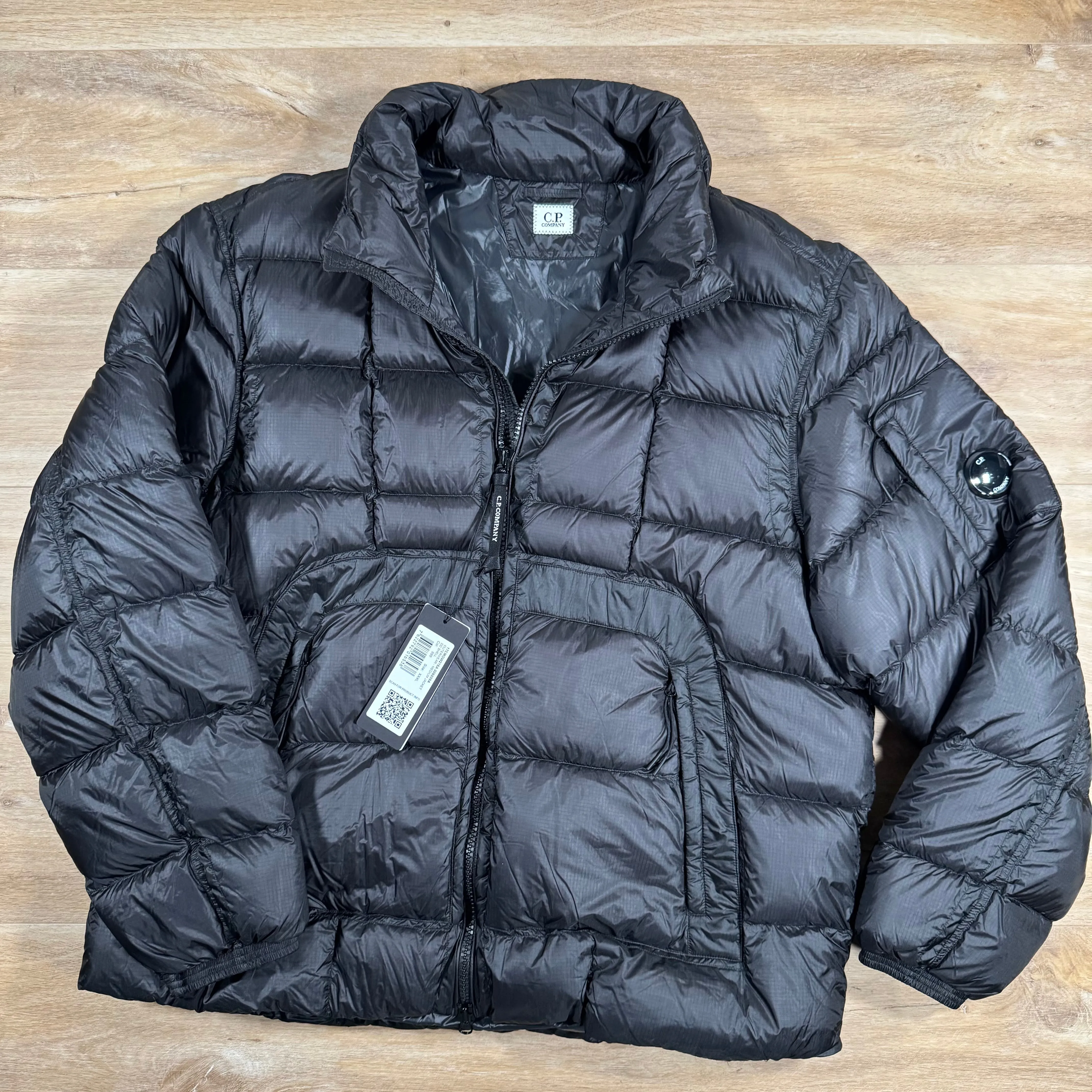 C.P. Company Short Down Lens Jacket in Black