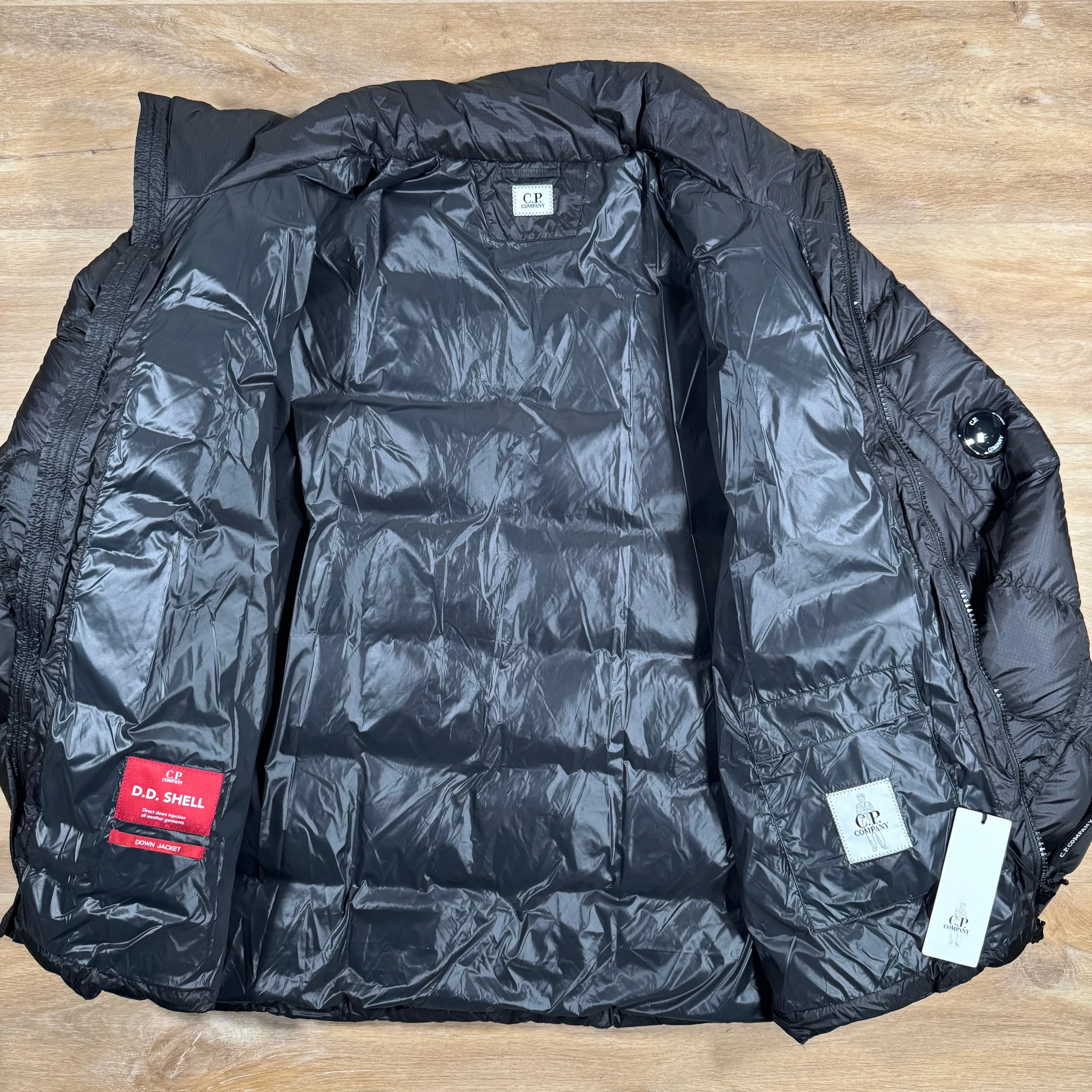 C.P. Company Short Down Lens Jacket in Black