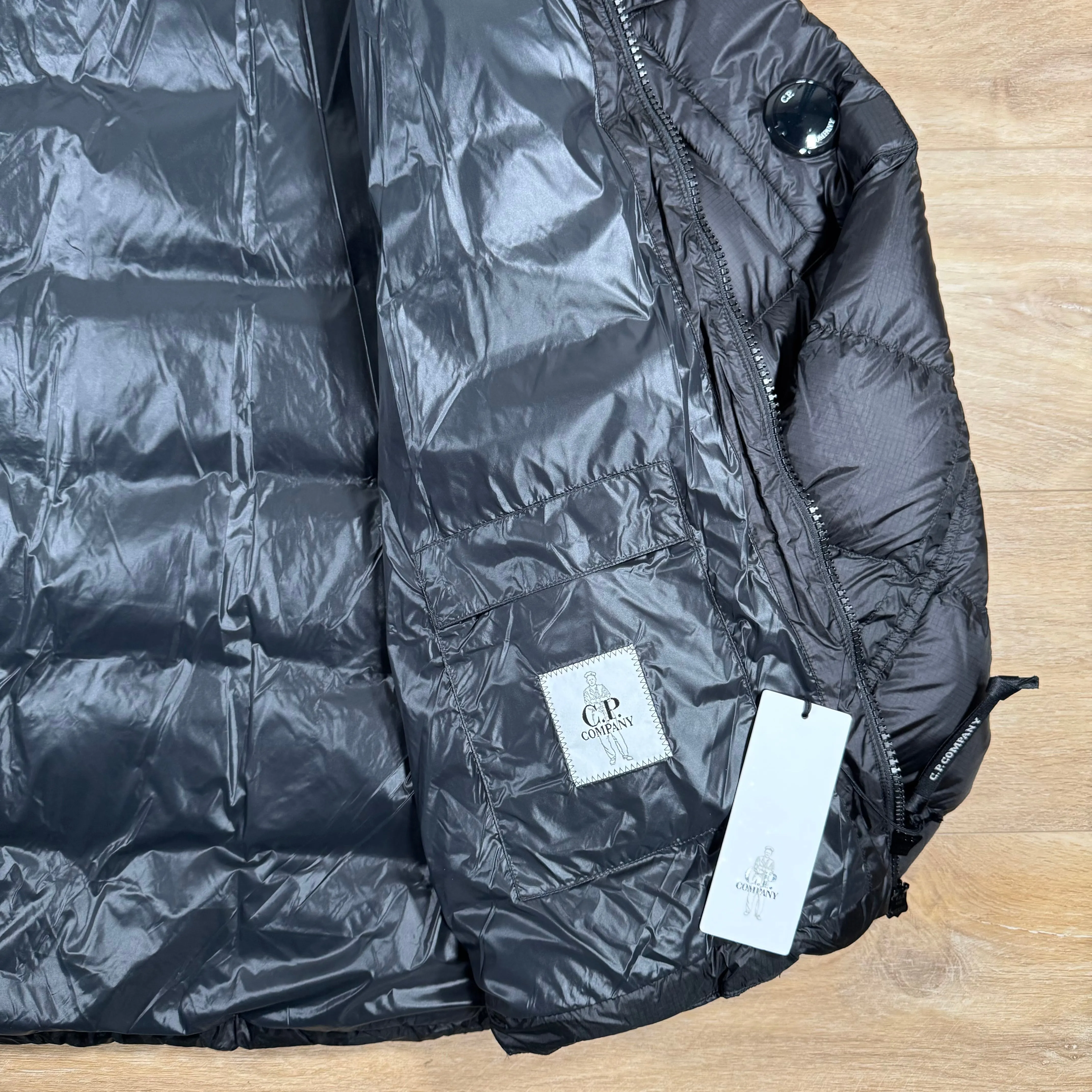 C.P. Company Short Down Lens Jacket in Black