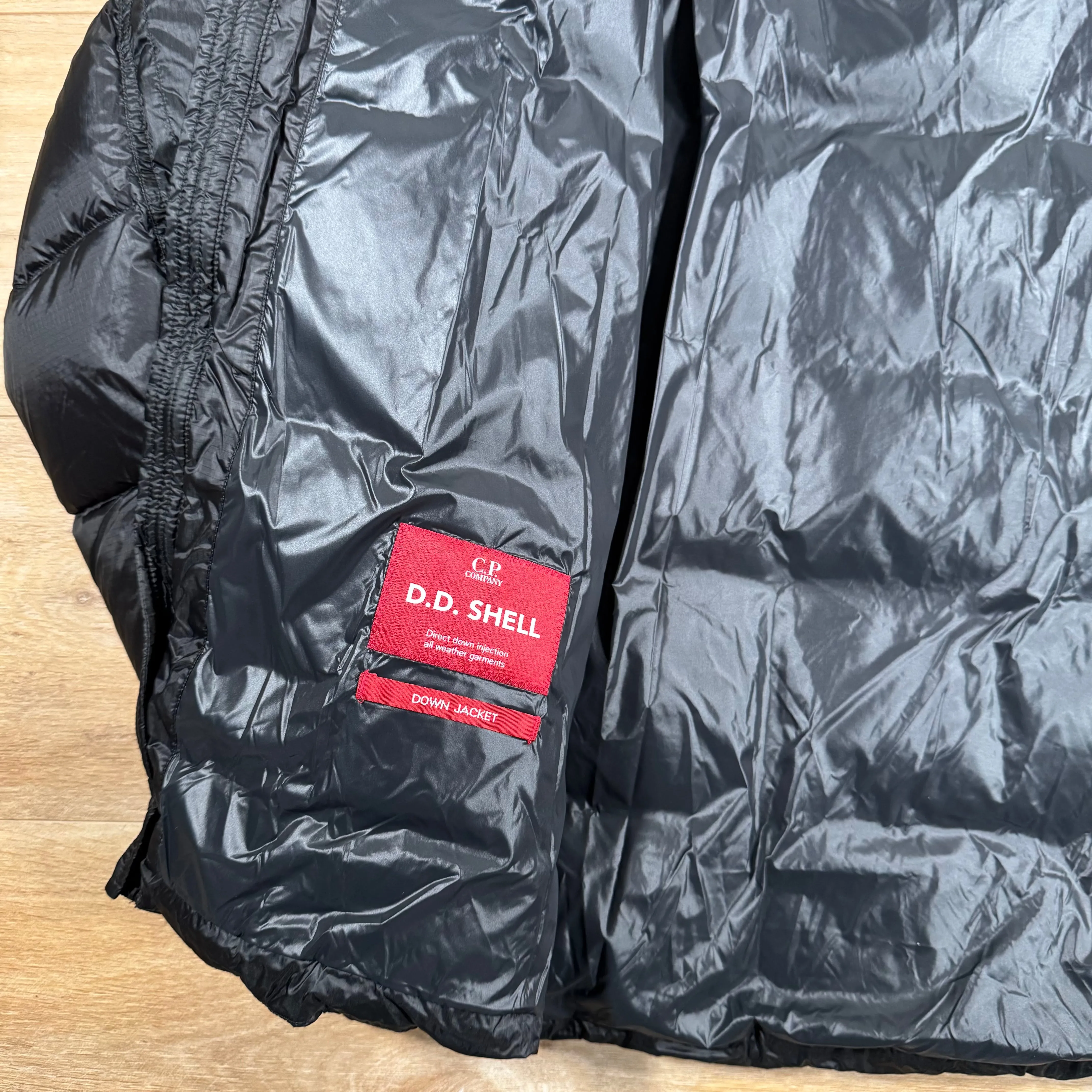 C.P. Company Short Down Lens Jacket in Black