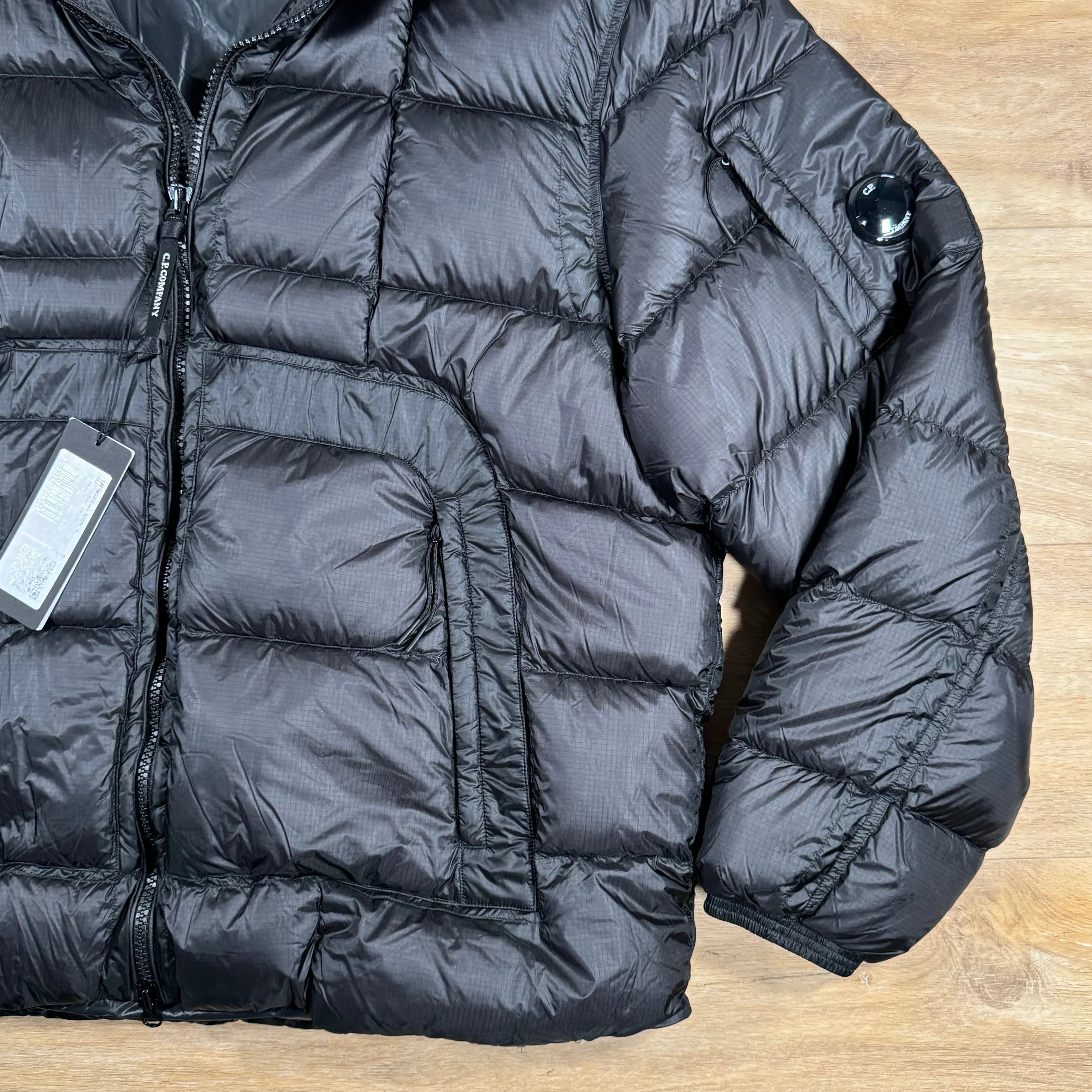 C.P. Company Short Down Lens Jacket in Black