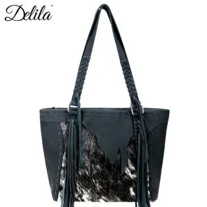 Delila Genuine Leather Fringed Leather Shoulder Bag