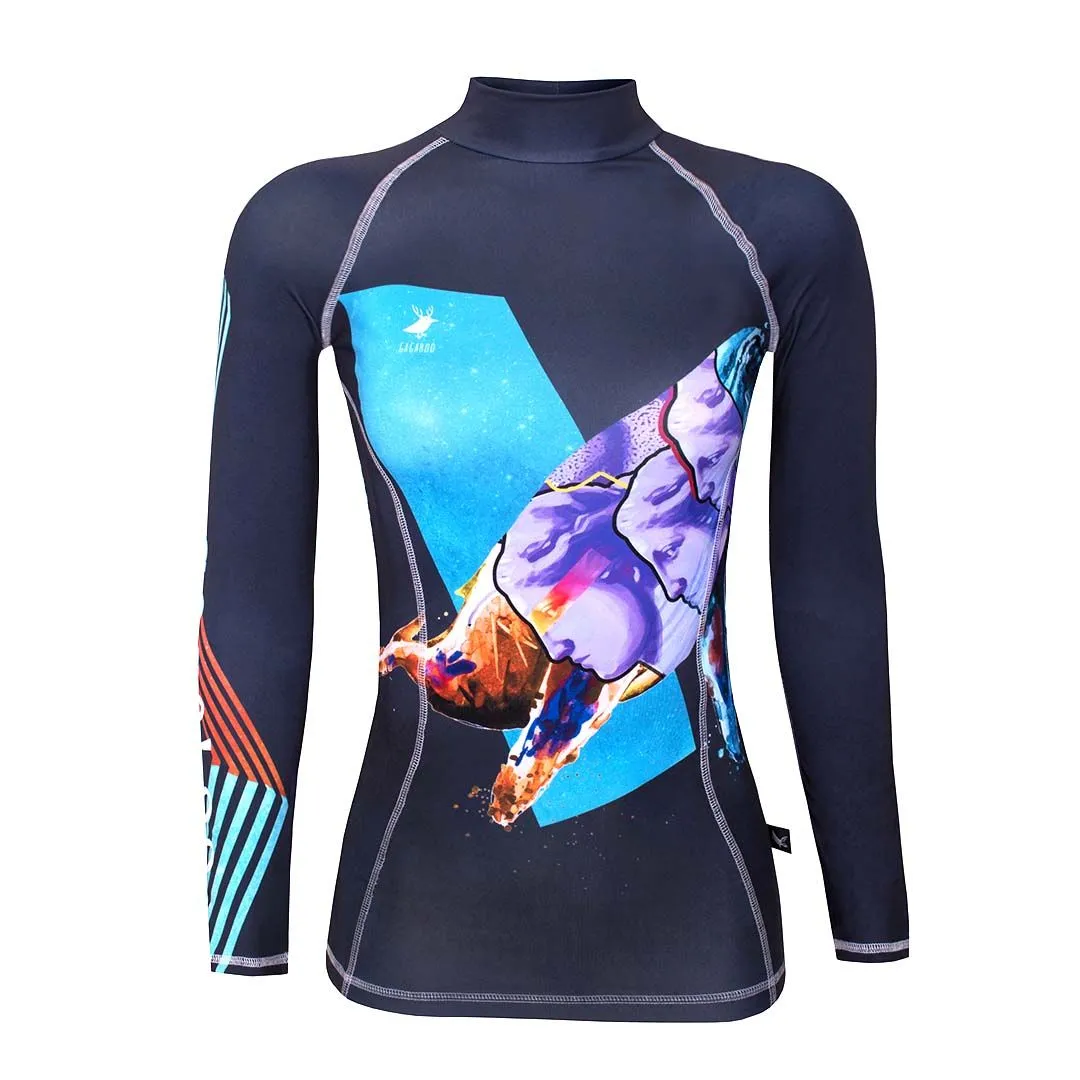 Denial men's long sleeve rash guard UV