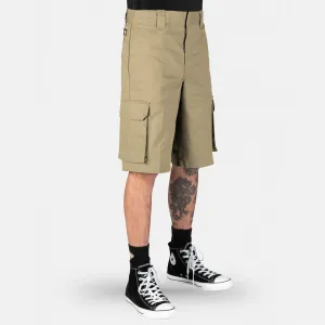 DICKIES - 131 SLIM STRAIGHT CARGO SHORTS - KHAKI