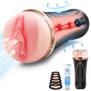 Evolved Waterproof Male Stroker Vibrating Male Masturbator Squeezable Pocket Pussy