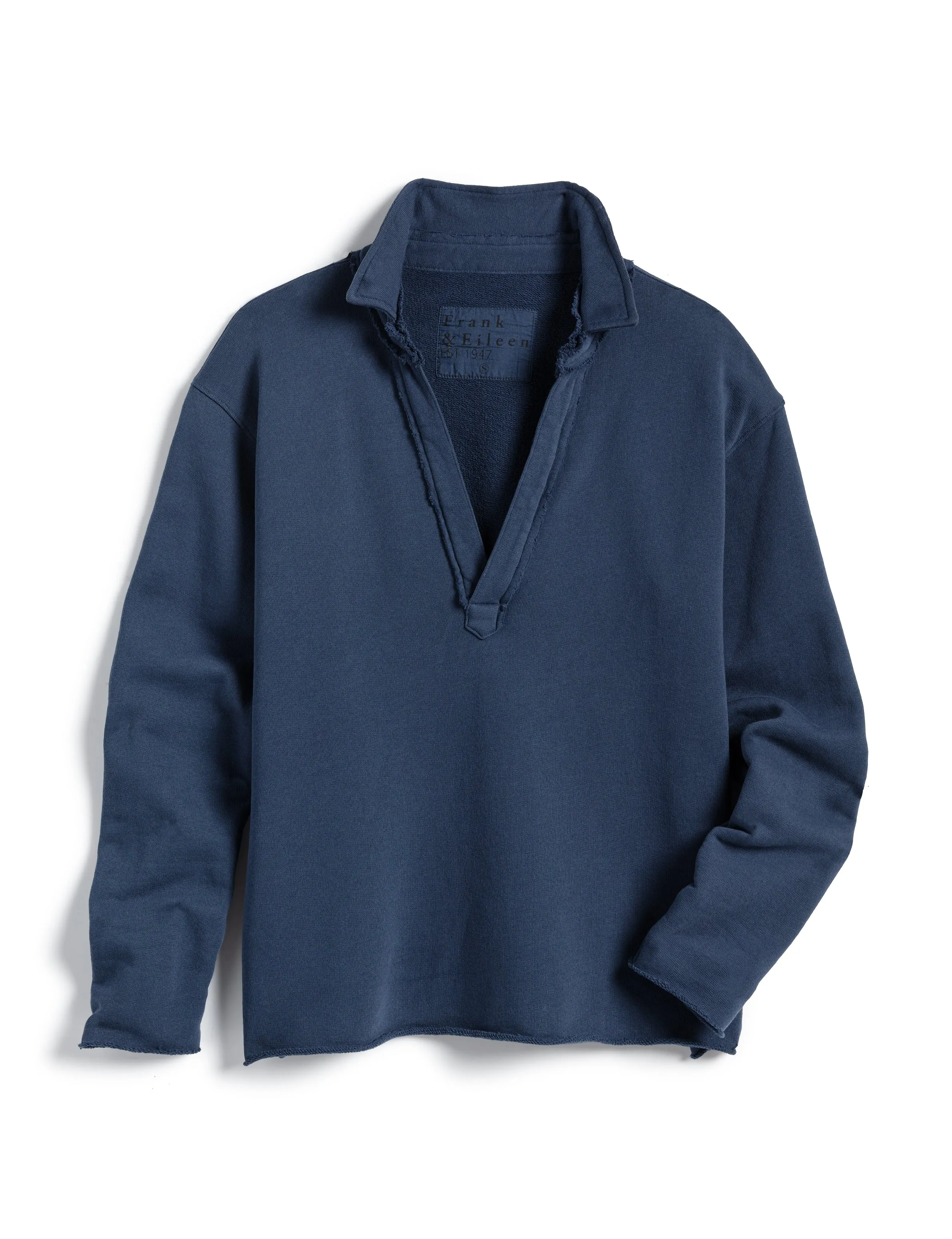 Frank & Eileen - Patrick Popover Henley in Atlantic