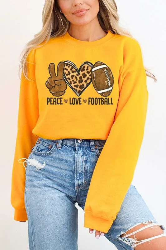 Gameday Fall Peace Love Football Sweatshirt