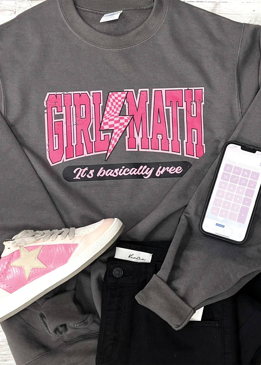 Girl Math Crewneck Sweatshirt