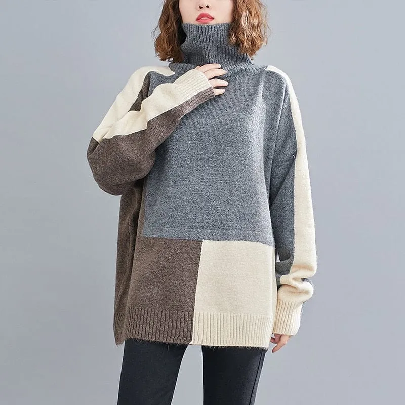 Haily Knitted Turtleneck Sweater