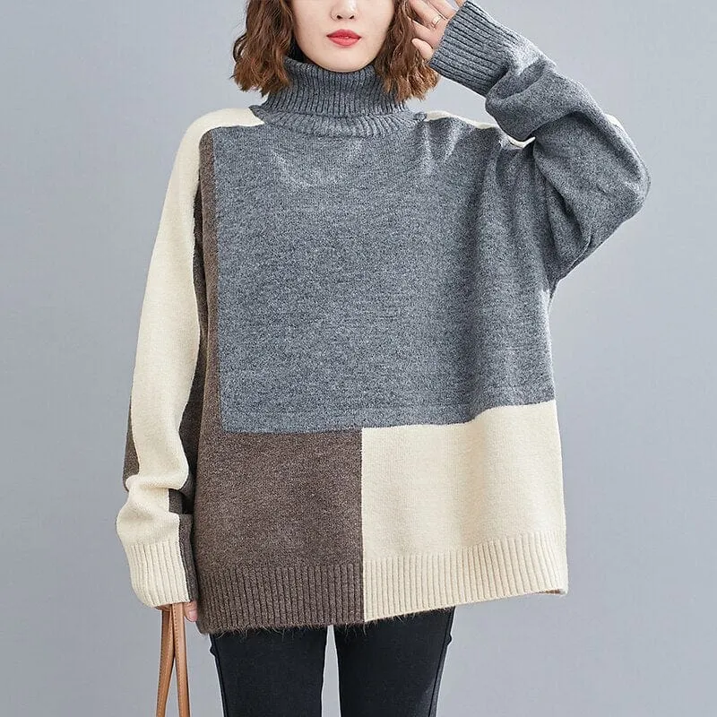 Haily Knitted Turtleneck Sweater