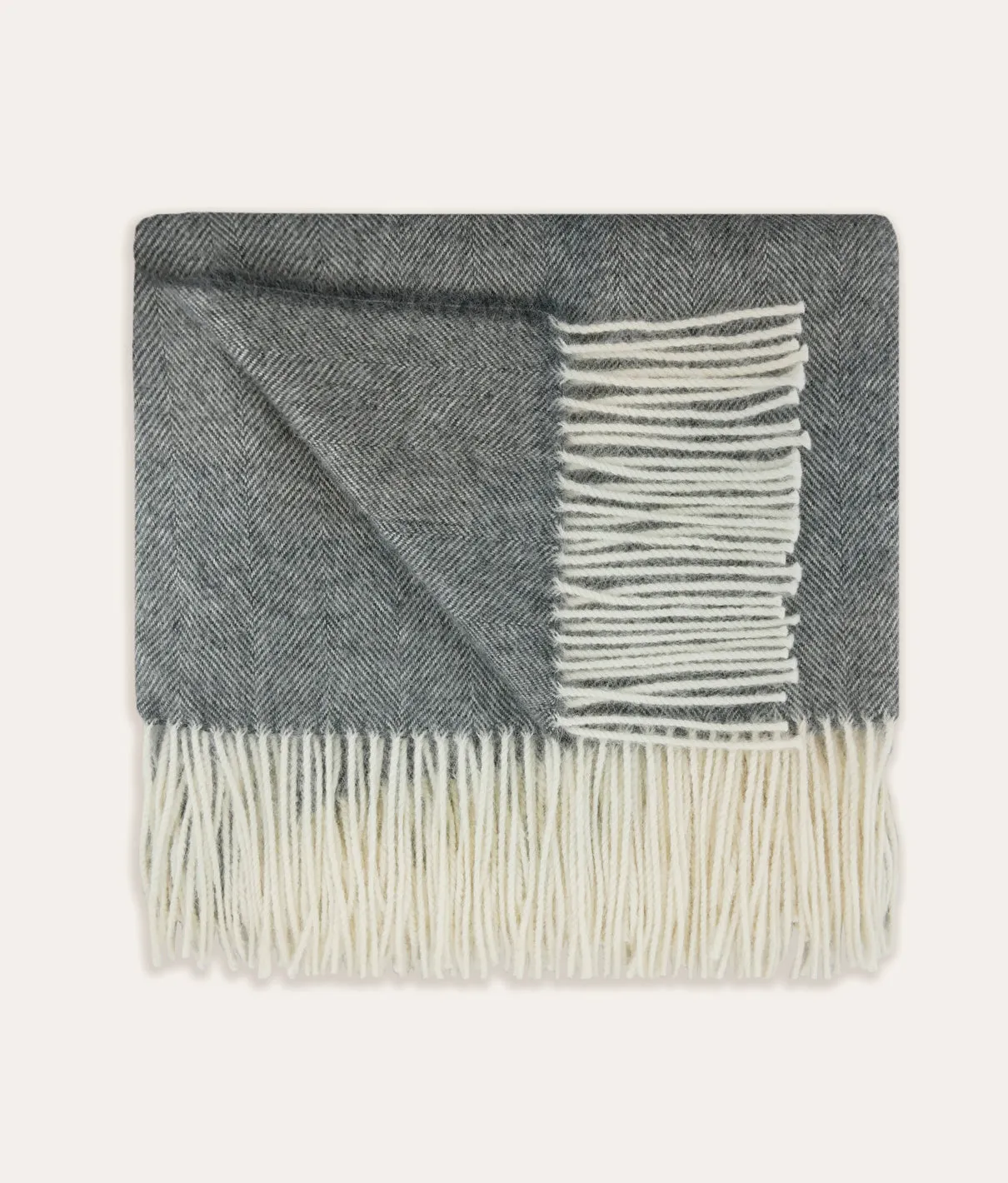 Henley Alpaca Throw - Grey