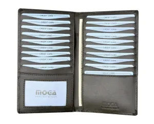 Moga High End Quality Handmade Leather Bifold Credit Card Holder 91529