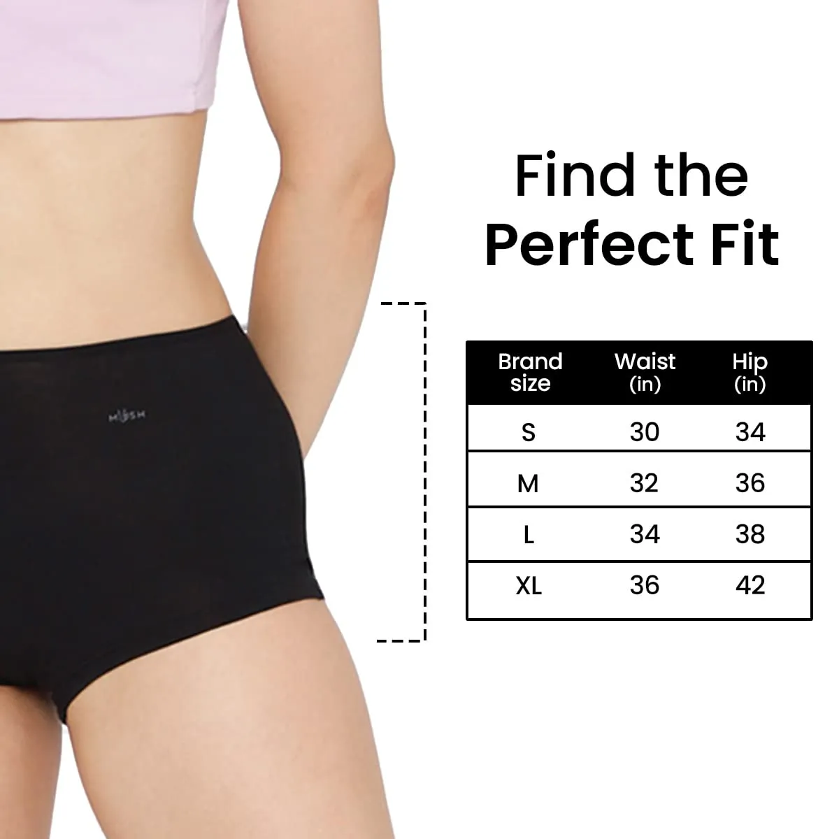 Mush Bamboo Boyshort Panties for Women | Ultra Soft Bamboo Underwear for Women | Breathable, Anti-Odor, Seamless & All Day Comfort Panties Pack of 3 (XL, Black)