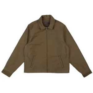 Naked & Famous - Zip Jacket - Brushed Jungle Cloth - Army