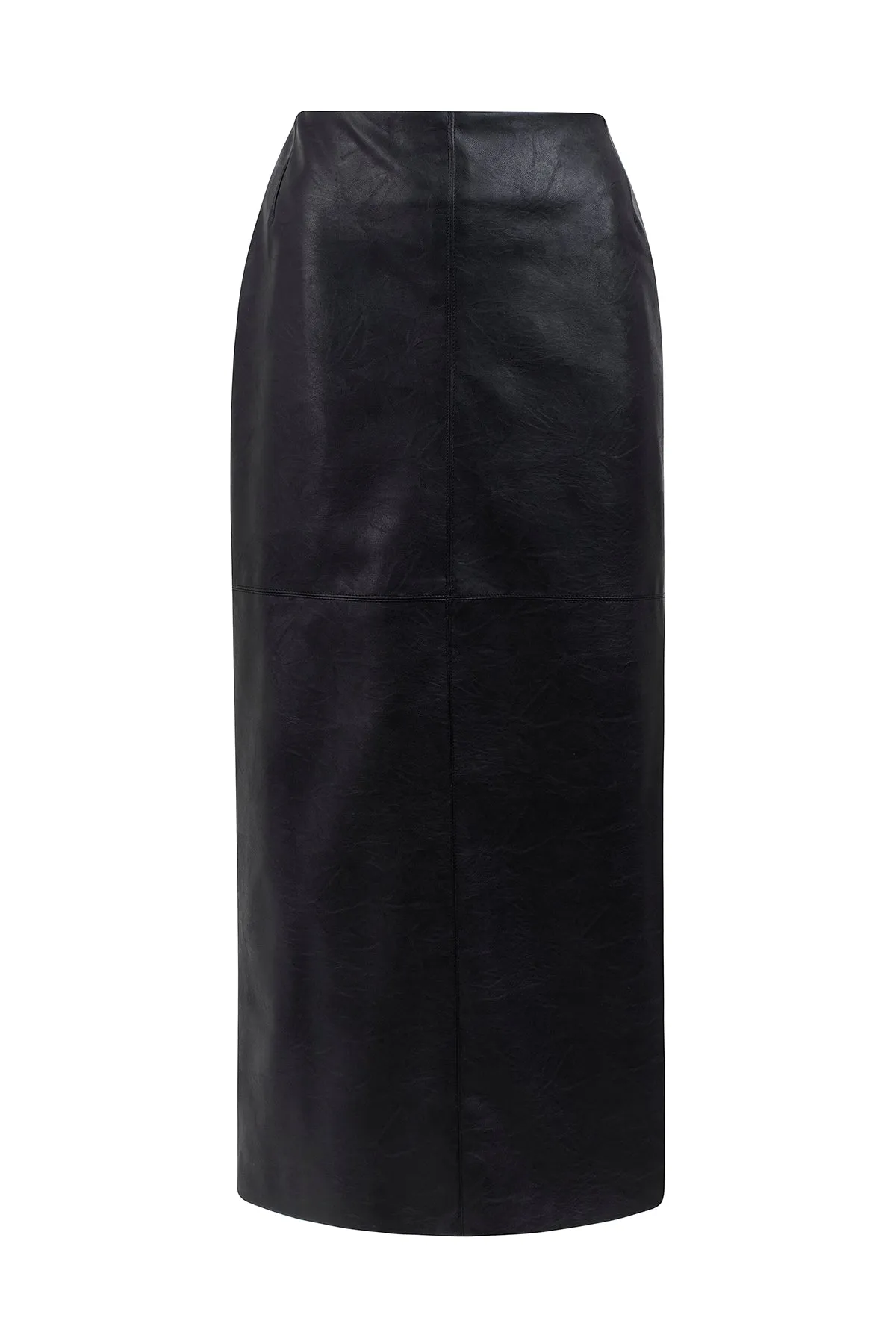 Negroni Midi Faux-Leather Skirt