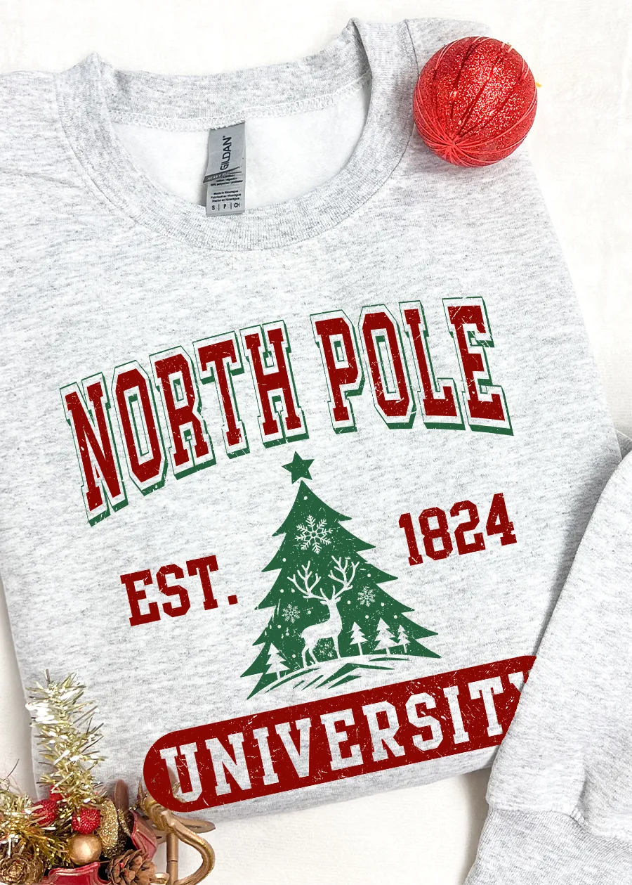 North Pole University Crewneck Sweatshirt