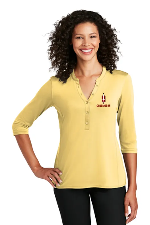 Oldsmobile 60's Rocket Ladies Henley Shirt