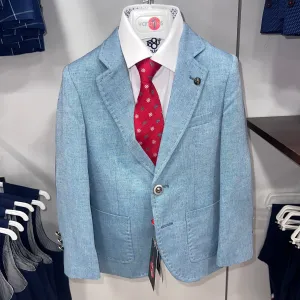 One Varones Boys Turquoise Blazer