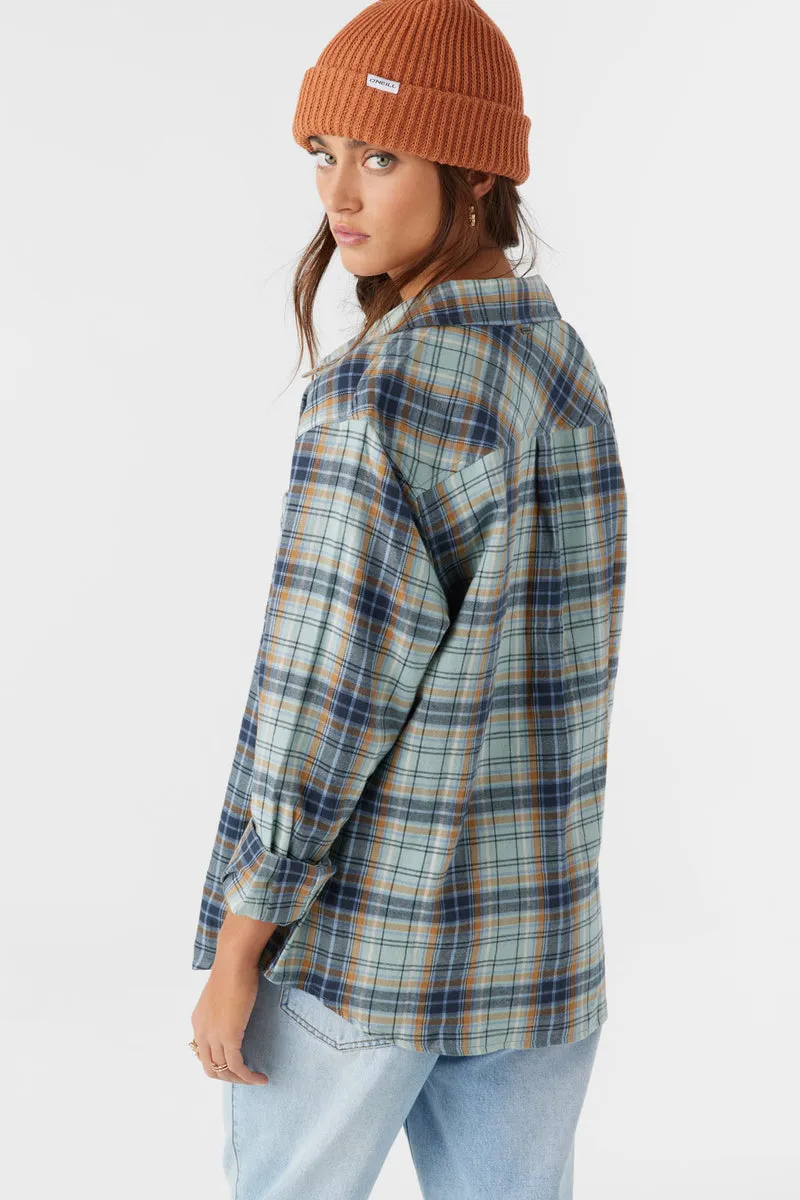 ONeill LOGAN FLANNEL RELAXED FIT SHIRT - INFINITY