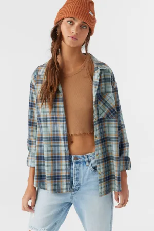 ONeill LOGAN FLANNEL RELAXED FIT SHIRT - INFINITY