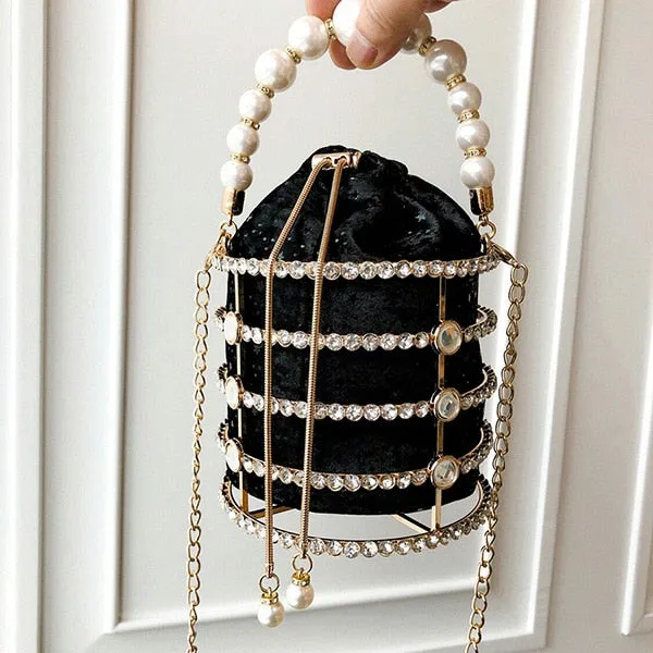 Pearl Bucket Clutch