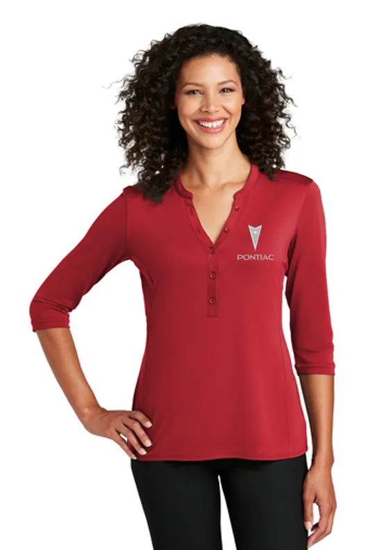 Pontiac 70's Ladies Henley Shirt