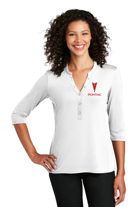 Pontiac 70's Ladies Henley Shirt