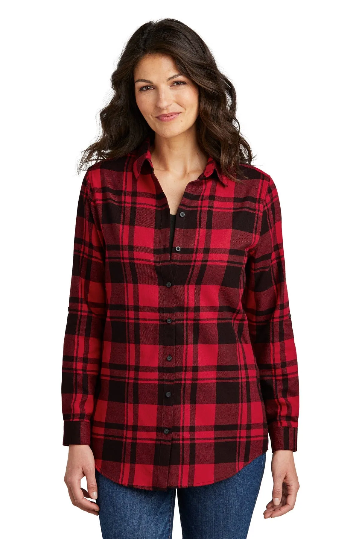 Port Authority ®  Ladies Plaid Flannel Tunic . LW668