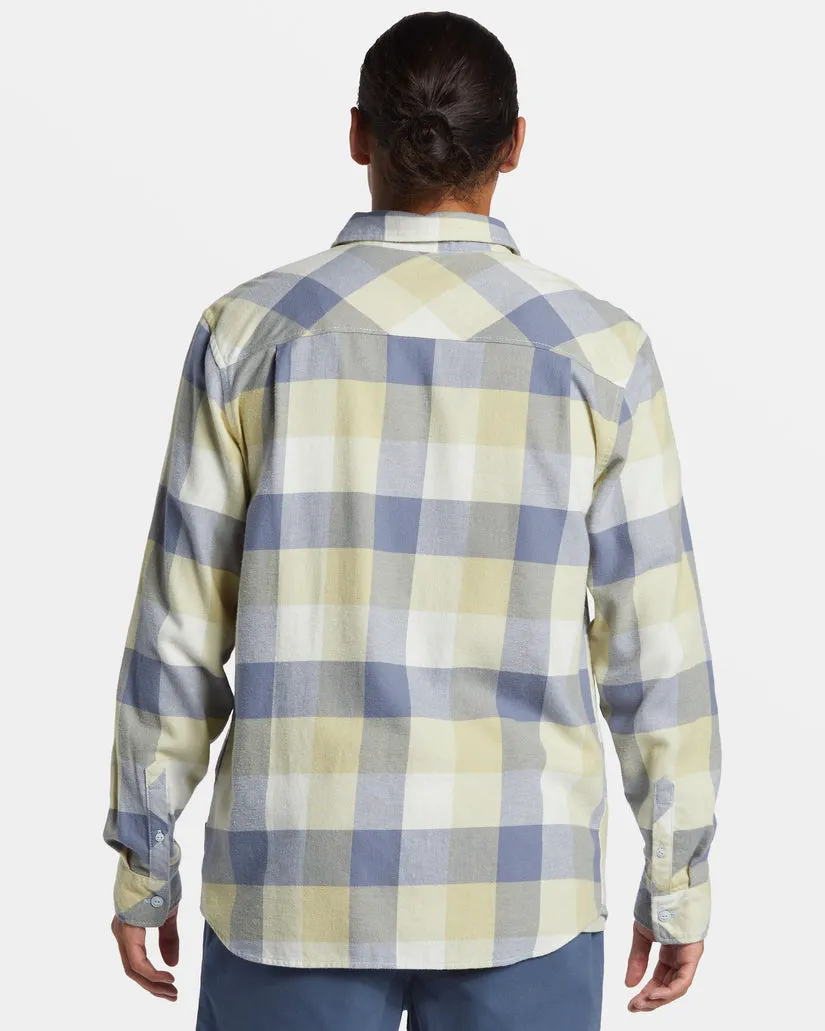 Quiksilver Motherfly Long Sleeve Flannel - WINTER PEAR