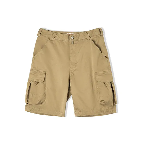 Retro Big Pockets M65 Cargo Shorts in Khaki