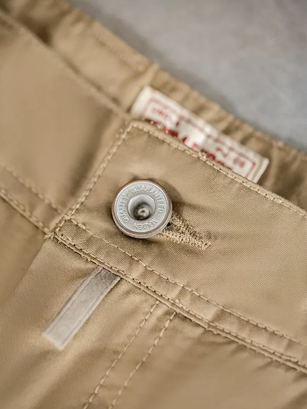 Retro Big Pockets M65 Cargo Shorts in Khaki