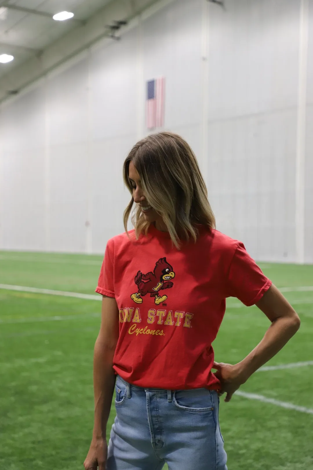 Retro Sport x Blond Genius - ISU Cyclones T-Shirt in Red