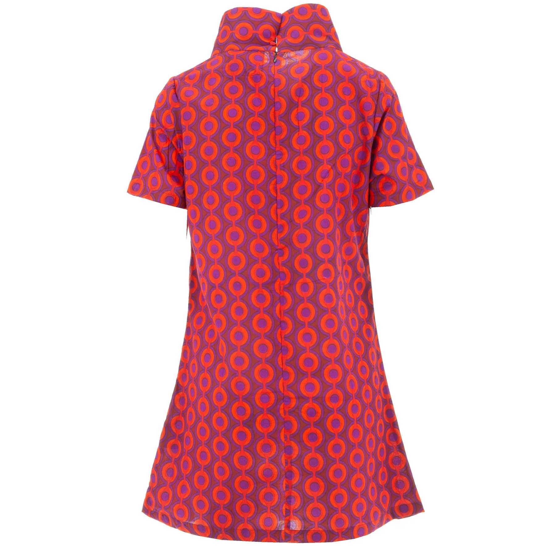 Sixties Shift Dress - Love Chain Red