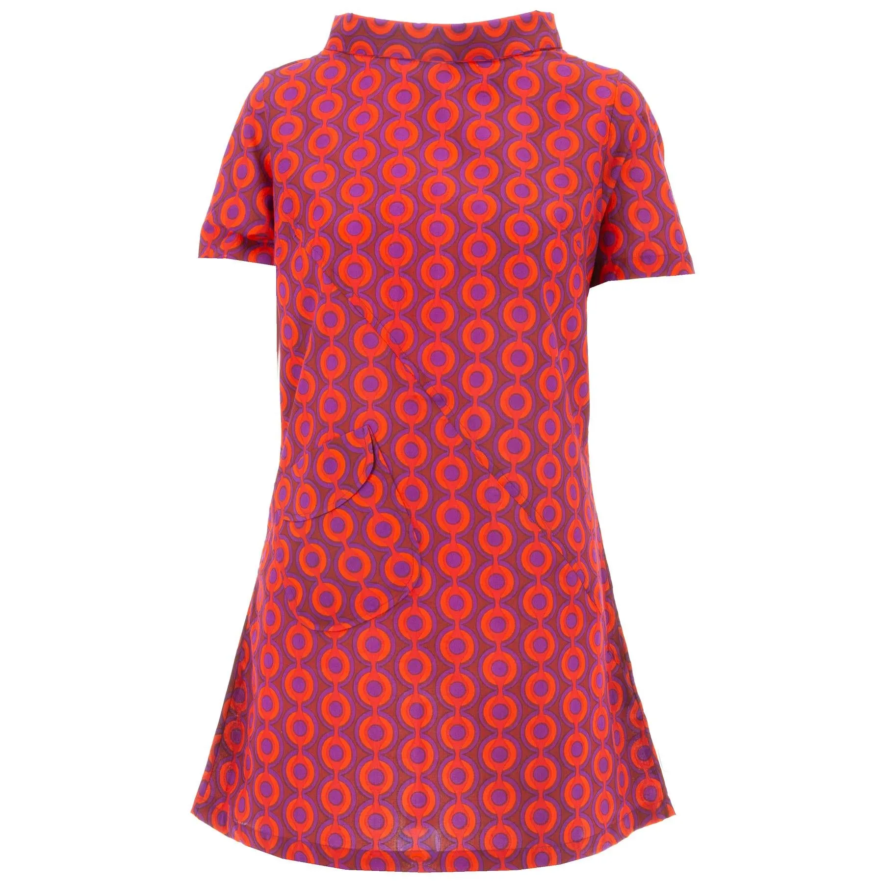 Sixties Shift Dress - Love Chain Red