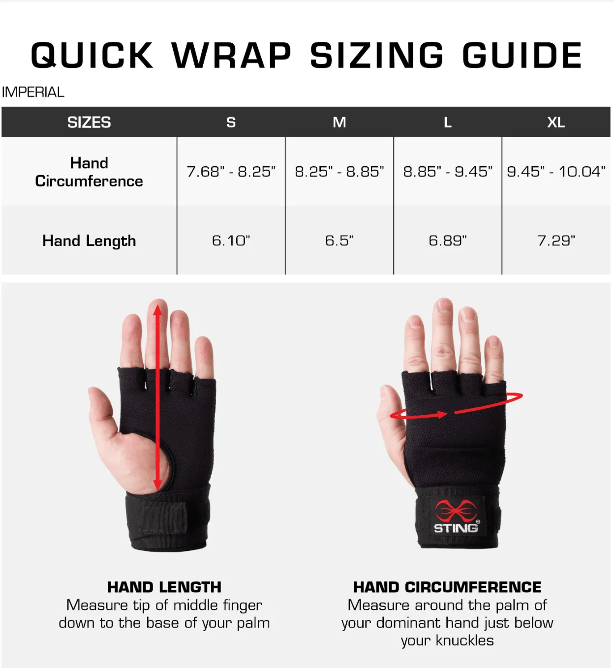 Sting Elasticized Quick Wraps