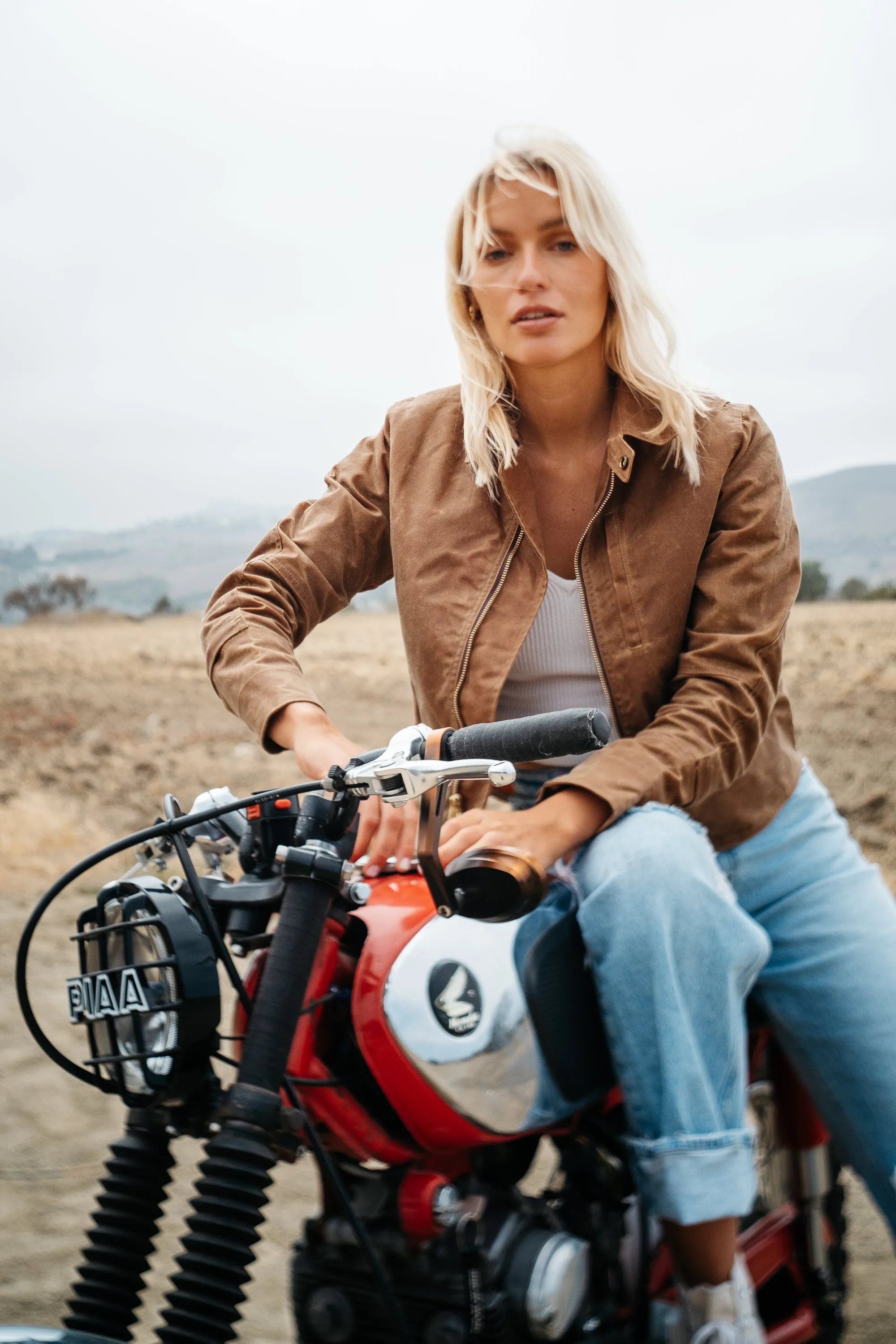 The Women's Driggs Waxed Canvas Field Tan Riding Jacket