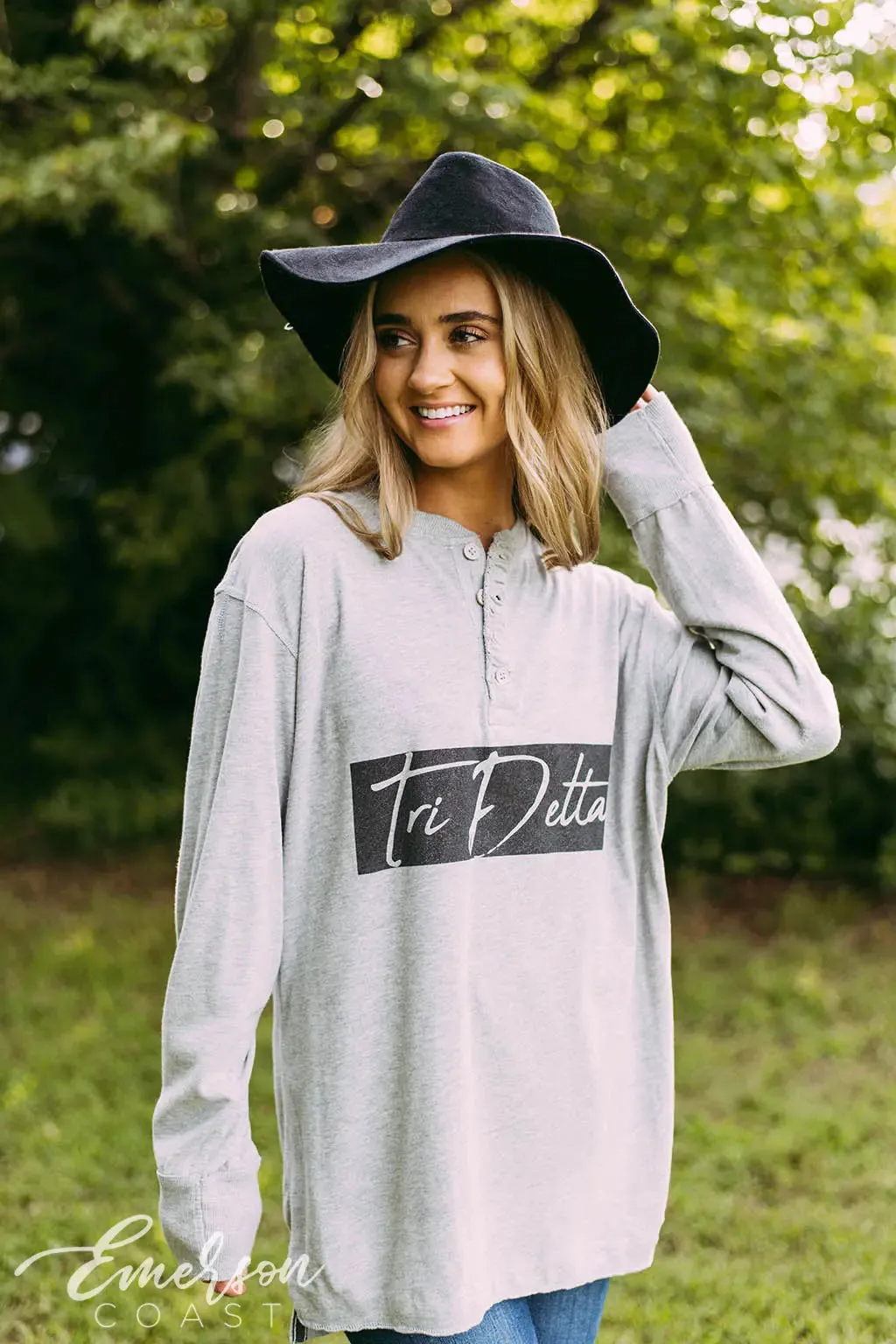 Tri Delta PR Thermal Henley